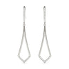 Flag Drop Pavé Diamond Earrings