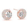 Half Moon Cluster Pavé Diamond Earrings