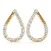 Pear Drop Diamond Pavé Earrings