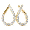 Pear Drop Diamond Pavé Earrings