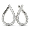 Pear Drop Diamond Pavé Earrings