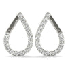 Pear Drop Diamond Pavé Earrings