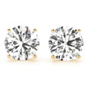 Round Stud Diamond Earrings