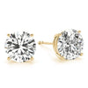 Round Stud Diamond Earrings