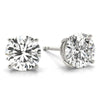 Round Stud Diamond Earrings