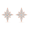 North Star Cluster Diamond Stud Earrings