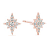 North Star Cluster Diamond Stud Earrings