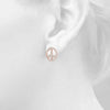 Peace Pavé Diamond Earrings