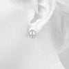 Peace Pavé Diamond Earrings