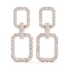 Buckle Pavé Diamond Drop Earrings