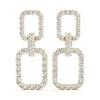 Buckle Pavé Diamond Drop Earrings