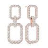 Buckle Pavé Diamond Drop Earrings