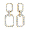 Buckle Pavé Diamond Drop Earrings