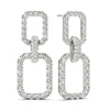 Buckle Pavé Diamond Drop Earrings