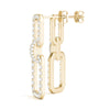 Buckle Pavé Diamond Drop Earrings