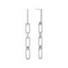 Paperclip Diamond Drop Earrings