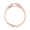 Plain Bow Twisted Wedding Ring