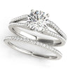 Round Multi Row Pavé Engagement Ring