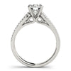 Round Multi Row Pavé Engagement Ring