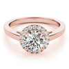 Round Halo Engagement Ring