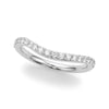 Curved Half Eternity Wedding Ring