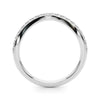 Curved Half Eternity Wedding Ring