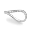 Curved Half Eternity Pavé Diamond Ring