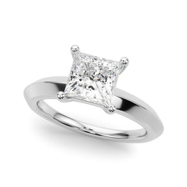 Princess Solitaire Engagement Ring