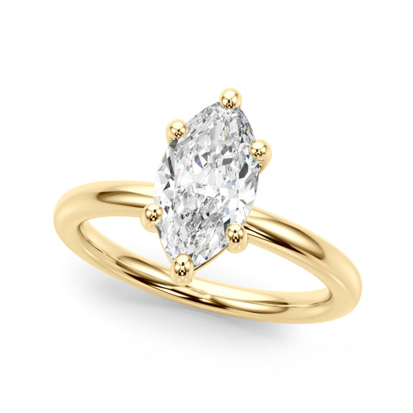 Marquise Solitaire Engagement Ring