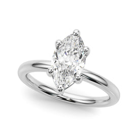 Marquise Solitaire Engagement Ring