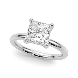 Princess Solitaire Engagement Ring