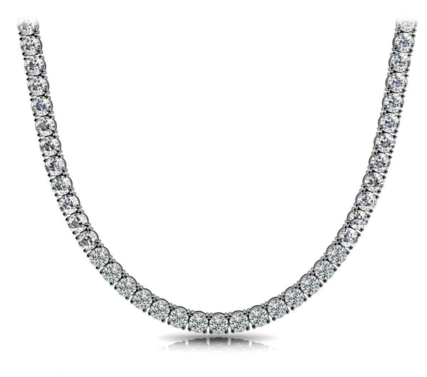 Round Diamond Tennis Classic 3.5CT Necklace