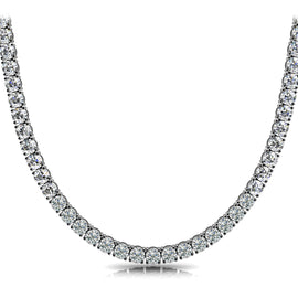 Round Diamond Tennis Classic 3.5CT Necklace