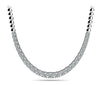 Round Progressive Diamond Half Riviera Necklace