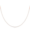 Round Diamond Half Tennis Necklace