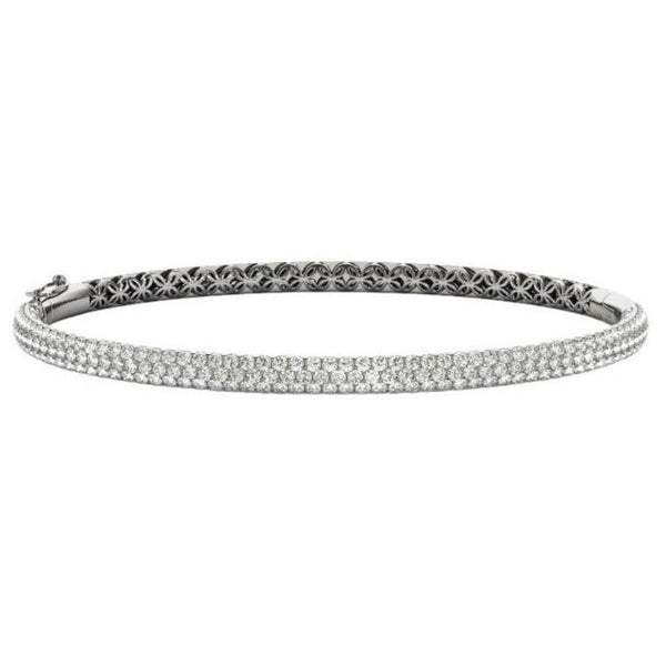 Round Diamond Pavé Bangle