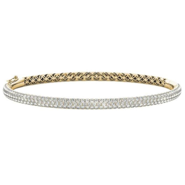 Round Diamond Pavé Bangle