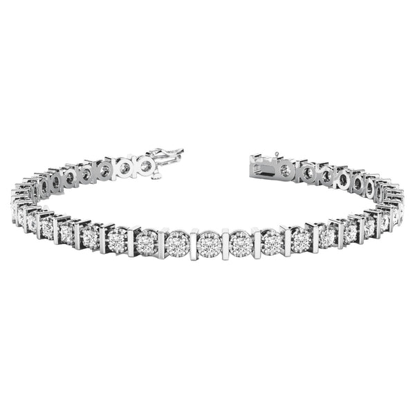 Round Diamond Tennis Bracelet