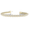 Round Rub-Over Diamond Tennis Bracelet