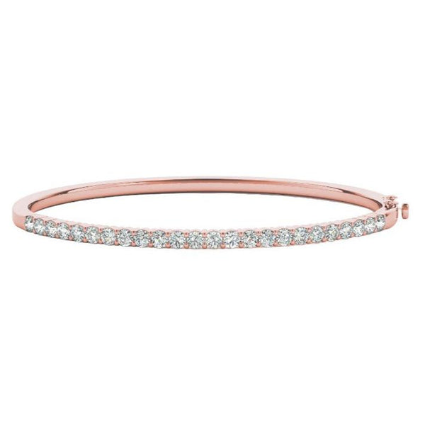 Round Diamond Eternity Bangle