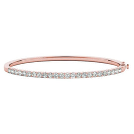 Round Diamond Eternity Bangle