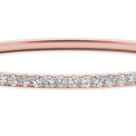 Round Diamond Eternity Bangle