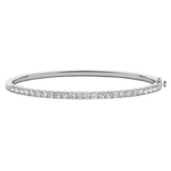 Round Diamond Eternity Bangle