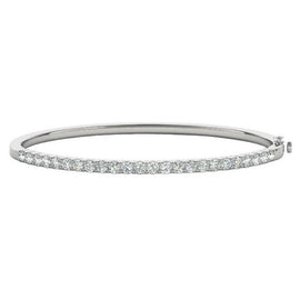 Round Diamond Eternity Bangle