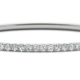 Round Diamond Eternity Bangle