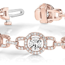 Round Diamond Pavé Buckle Bracelet