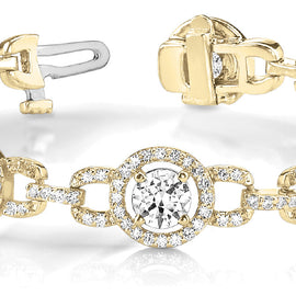 Round Diamond Pavé Buckle Bracelet