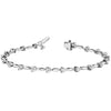 Round Diamond Tennis Bar Bracelet