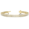 Round Diamond Double Row Tennis Bracelet