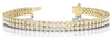 Round Diamond Double Row Tennis Bracelet